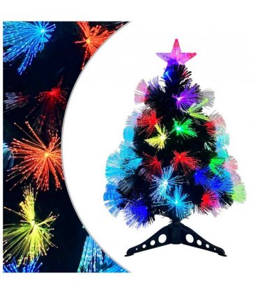 vidaXL Artificial Christmas Tree with 50 LEDs Green 64 cm PVC