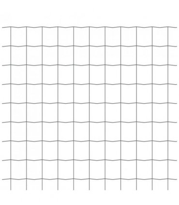 vidaXL Euro Fence Steel 25x0.8 m Grey