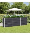 vidaXL Planter Anthracite 240 x 40 x 75 cm Steel