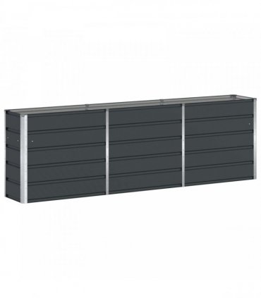 vidaXL Planter Anthracite 240 x 40 x 75 cm Steel