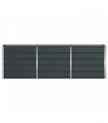 vidaXL Planter Anthracite 240 x 40 x 75 cm Steel