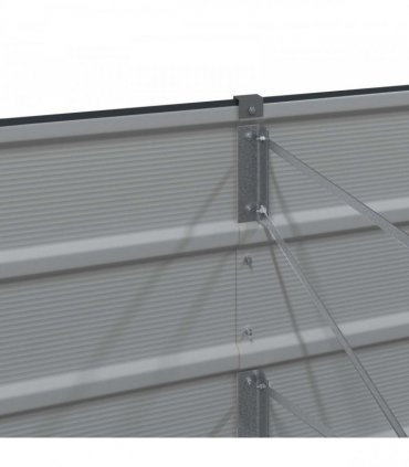 vidaXL Planter Anthracite 240 x 40 x 75 cm Steel