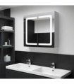 vidaXL LED Bathroom Mirror Cabinet 80x12.2x68 cm