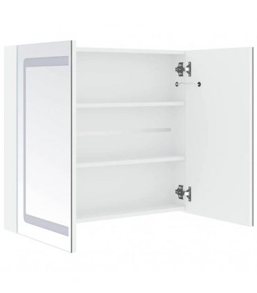 vidaXL LED Bathroom Mirror Cabinet 80x12.2x68 cm
