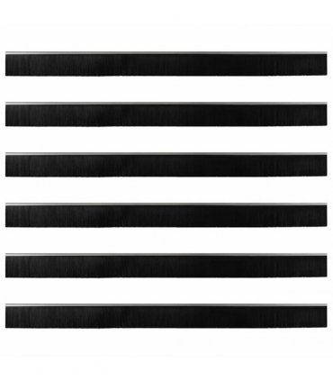vidaXL Screw-on Door Brush Seals 6 pcs Silver 100 cm Aluminium Alloy
