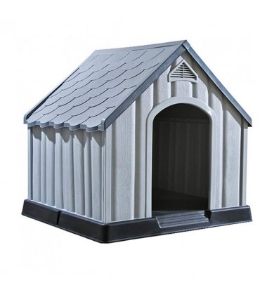 vidaXL Dog House Grey 92x87x91 cm Plastic