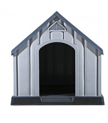 vidaXL Dog House Grey 92x87x91 cm Plastic