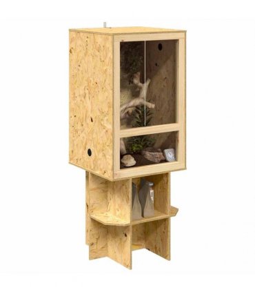 vidaXL Terrarium Brown 50 x 50 x 130 cm OSB