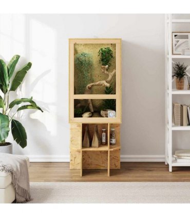 vidaXL Terrarium Brown 50 x 50 x 130 cm OSB