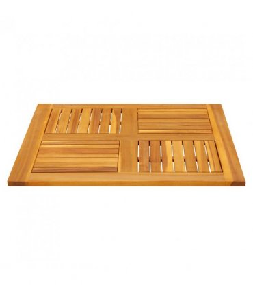 vidaXL Table Top 80x80x2.2 cm Square Solid Wood Acacia