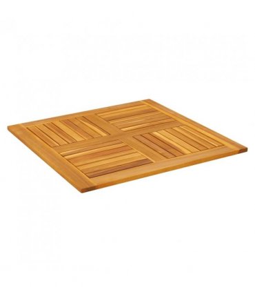 vidaXL Table Top 80x80x2.2 cm Square Solid Wood Acacia
