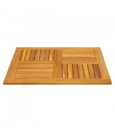 vidaXL Table Top 80x80x2.2 cm Square Solid Wood Acacia