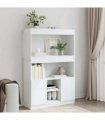 vidaXL Highboard White 92x33x140 cm Engineered Wood