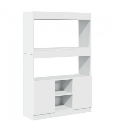 vidaXL Highboard White 92x33x140 cm Engineered Wood