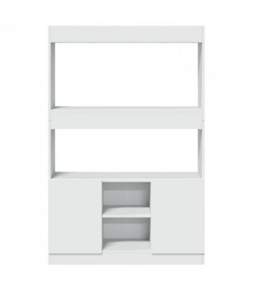 vidaXL Highboard White 92x33x140 cm Engineered Wood