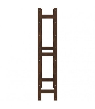 vidaXL Wine Rack for 56 Bottles Brown Solid Wood Pine