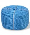 vidaXL Twisted Rope Polypropylene 12 mm 250 m Blue