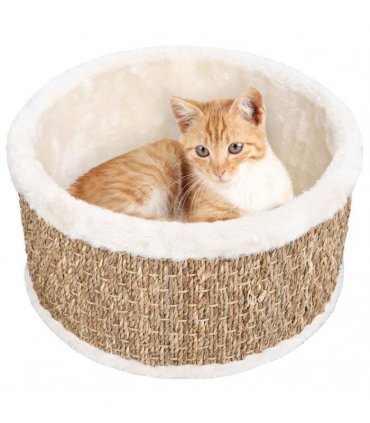 vidaXL Round Cat Basket 36 cm Seagrass
