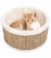 vidaXL Round Cat Basket 36 cm Seagrass