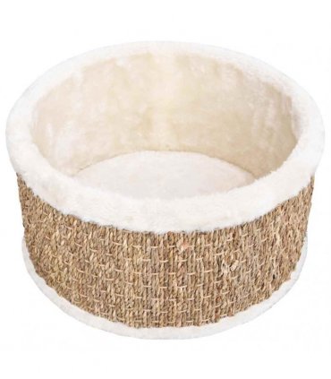vidaXL Round Cat Basket 36 cm Seagrass