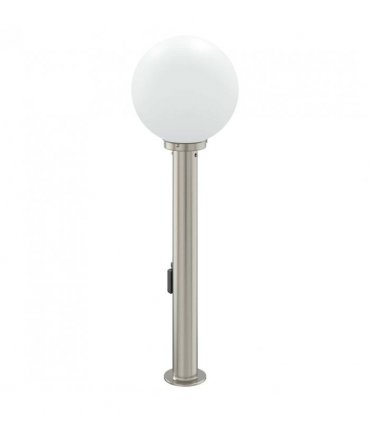 vidaXL Bollard Light with Sensor&Outlet 80 cm Stainless Steel IP44