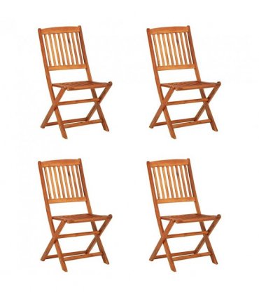 vidaXL Dining Set | Natural wood | Solid Acacia wood | Set | Collapsible