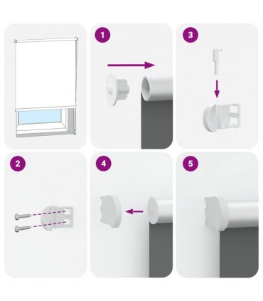 vidaXL Roller Blind Blackout Light Grey 160x210 cm Fabric Width 156.6 cm Polyester