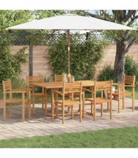 vidaXL Chair 6 pcs Brown 56 x 55 x 90.5 cm Solid Teak Wood
