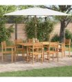 vidaXL Chair 6 pcs Brown 56 x 55 x 90.5 cm Solid Teak Wood