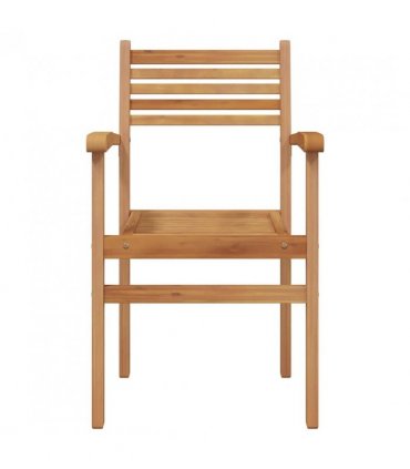 vidaXL Chair 6 pcs Brown 56 x 55 x 90.5 cm Solid Teak Wood
