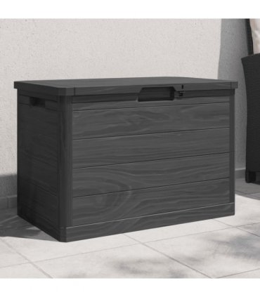 vidaXL Outdoor Cushion Box Anthracite 77.5x44.5x53 cm Polypropylene