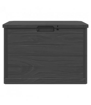 vidaXL Outdoor Cushion Box Anthracite 77.5x44.5x53 cm Polypropylene