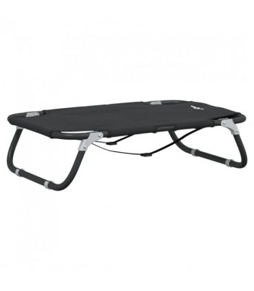 vidaXL Dog Bed Foldable Anthracite Oxford Fabric and Steel