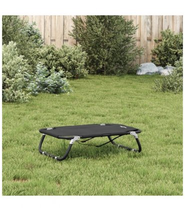 vidaXL Dog Bed Foldable Anthracite Oxford Fabric and Steel