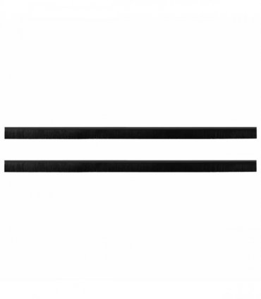 vidaXL Self-adhesive Door Brush Seals 2 pcs Black 100 cm