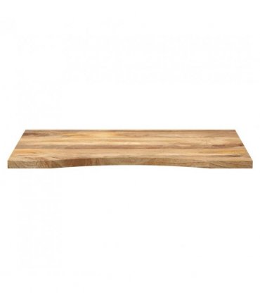 vidaXL Desk Top with Curve 80x60x2.5 cm Solid Wood Rough Mango