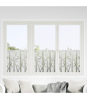 vidaXL Window Films 2 pcs Frosted Bamboo Pattern PVC