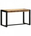 vidaXL Bench 80x35x45 cm Solid Rough Wood Mango