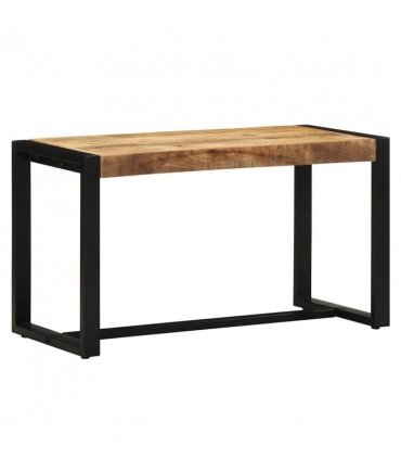 vidaXL Bench 80x35x45 cm Solid Rough Wood Mango