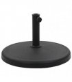 vidaXL Parasol Base Round Polyresin 19 kg Black