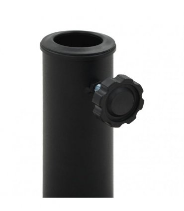 vidaXL Parasol Base Round Polyresin 19 kg Black