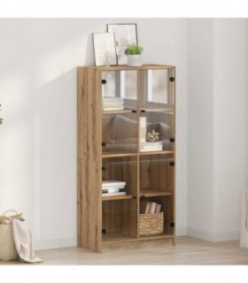 vidaXL Highboard Artisan Oak 68 x 37 x 142 cm Engineered Wood