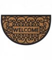 vidaXL Door Mat Half Round 45x75 cm Rubber and Coir