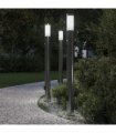 vidaXL Bollard Lights with Sensor&Outlet 3pcs 110 cm Stainless Steel IP44