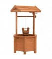vidaXL Garden Wishing Well Planter 40x40x84 cm Firwood
