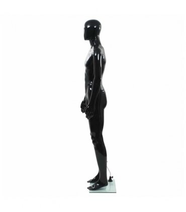 vidaXL Full Body Male Mannequin with Glass Base Glossy Black 185 cm