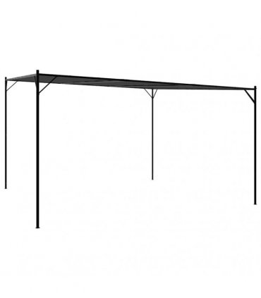 vidaXL Gazebo Anthracite 4x4 m 180 g/m² Fabric and Steel