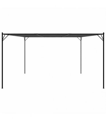 vidaXL Gazebo Anthracite 4x4 m 180 g/m² Fabric and Steel