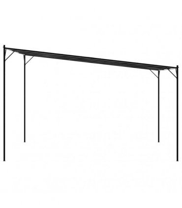 vidaXL Gazebo Anthracite 4x4 m 180 g/m² Fabric and Steel