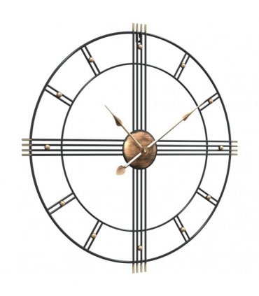 vidaXL Wall Clock Black Ø60 cm Iron